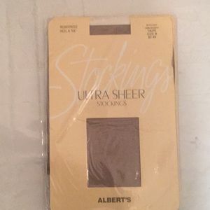 Albert,s for garters ultra Sheer stockings B NWT